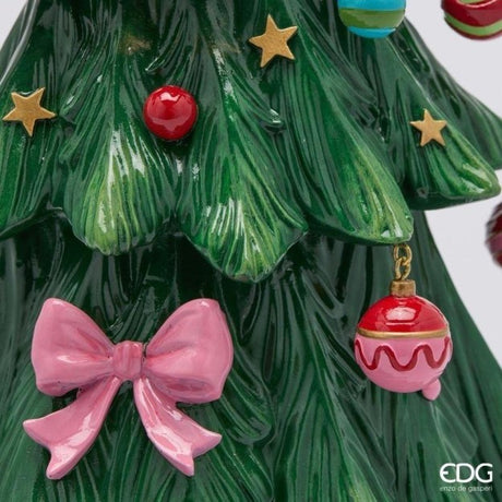 EDG Enzo De Gasperi Lady Pino Natalizia H41 cm Verde Mix – Decorazione di Natale