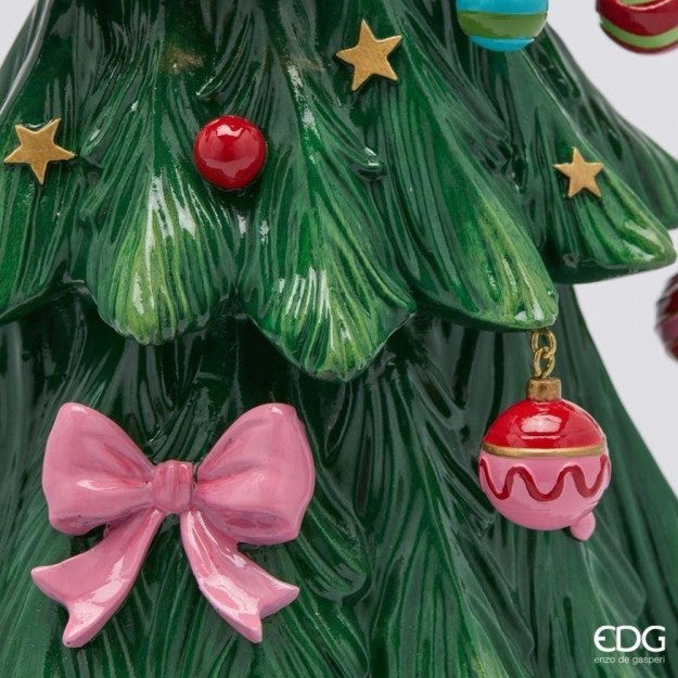 EDG Enzo De Gasperi Lady Pino Natalizia H41 cm Verde Mix – Decorazione di Natale
