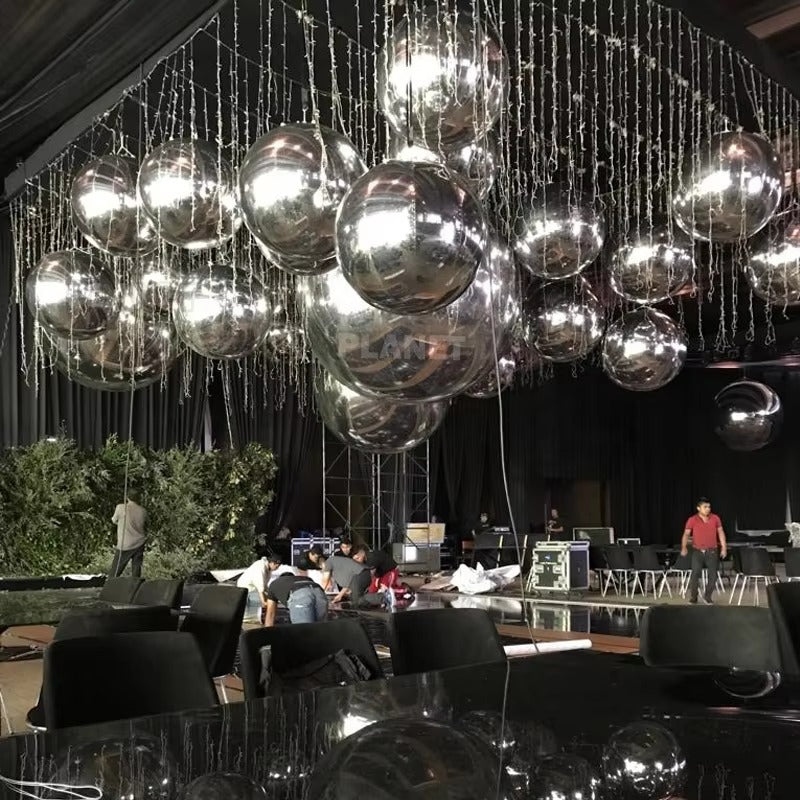 EDG Enzo De Gasperi Decoro Mirror Palla D 180 Cm Silber