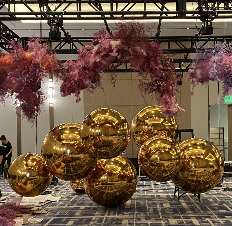 EDG Enzo De Gasperi Decoro Spiegel Ball D 120 Cm Gold