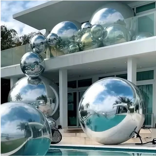 EDG Enzo De Gasperi Decoro Mirror Palla D 180 Cm Silber