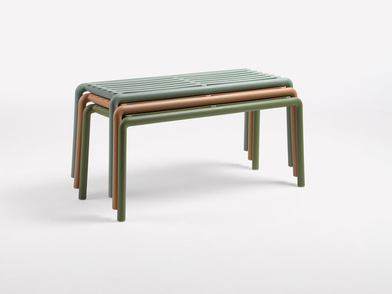 Nardi Doga Bench New Panchina da Esterno Agave 102,5 x 44 x 39 cm – Panchina Moderna per Giardino e Terrazzo