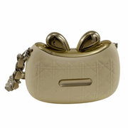 L'Arcolaio Handtasche mit Griff und Wireless-Kopfhörer Creme 8,5x3,5x3,6 cm