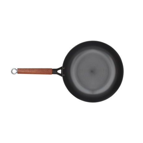 Zani Serafino 5 Padel Bratpfanne aus Eisen 28 cm Holzgriff