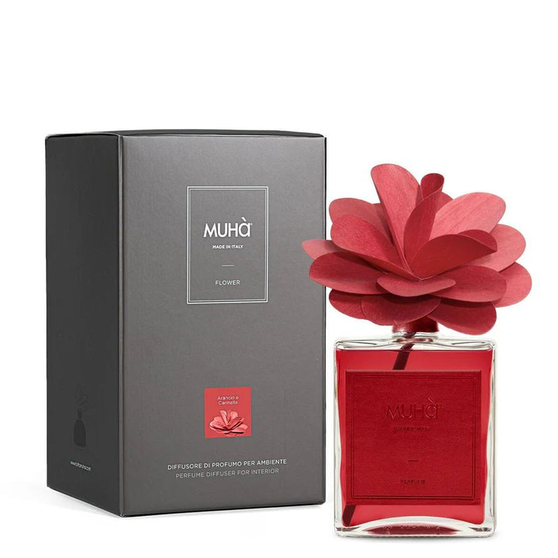 Muhà Raumduftdiffusor Flower Camelia Orange und Zimt 500 ml