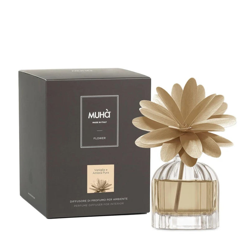 Muhà Flower Diffuser 60ml Vanille & Ambra Pura