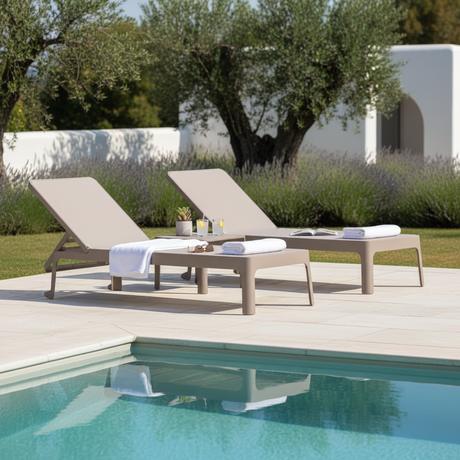Hotel pool terrace