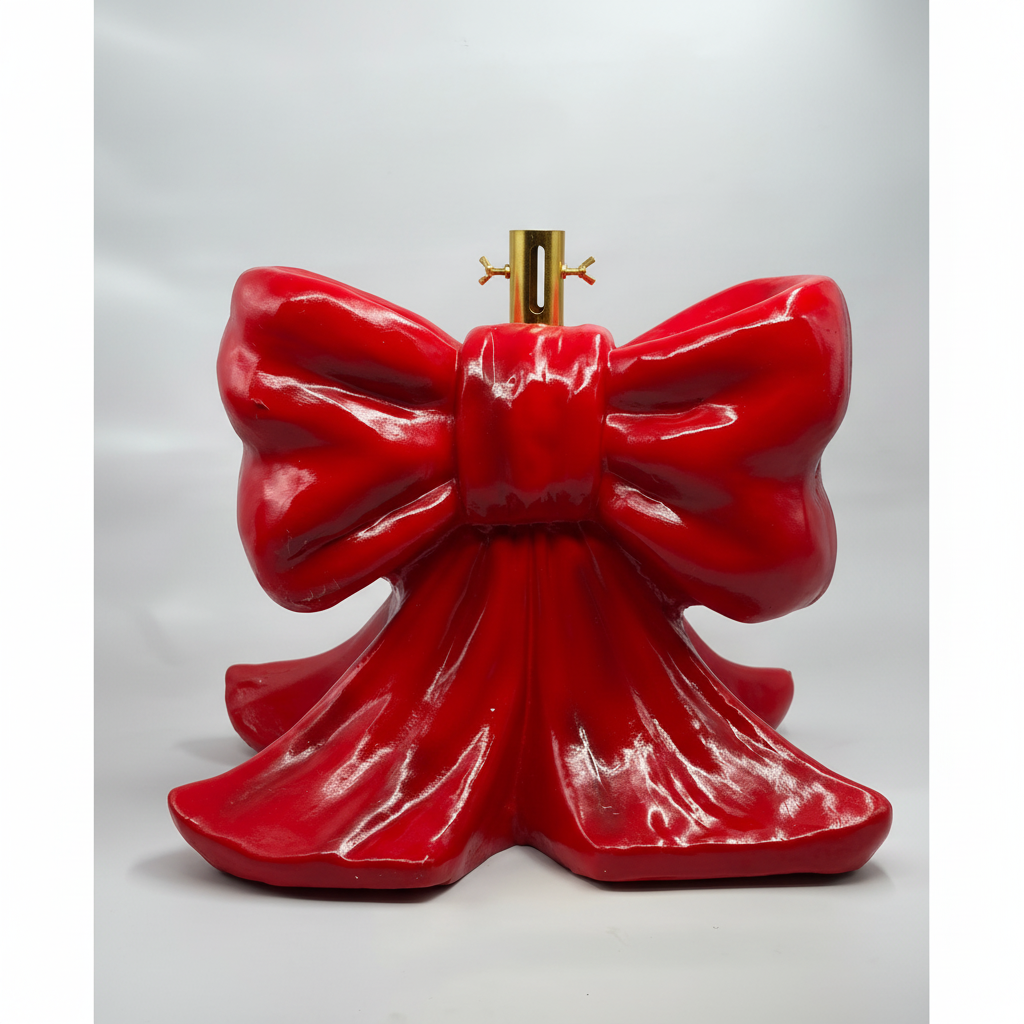 Kostbare Home Base Weihnachtsbaum Dekorativer Schleife Polyresin 57 cm Rot