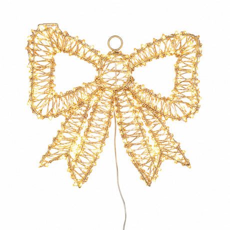 ad trend ad trend fiocco natalizio con 200 led internoesterno 30x30 oro cm luce calda ean 8057586271128