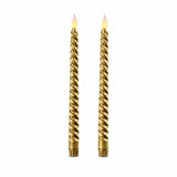 ad trend ad trend set 2 candele a spirale h 265 cm d 2 cm a batterie oro ean 8057586083974