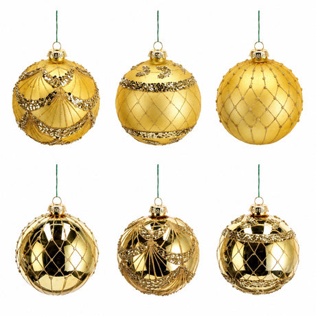ad trend ad trend set palline di natale vetro oro d 12 cm ass cf 6 pz ean 8057586259683