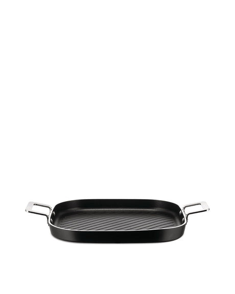 alessi alessi pots pans bistecchiera 29 x 29 cm con manici nero ean 8003299496754