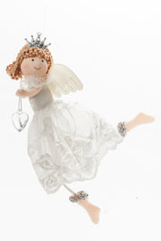 ARPIMEX Weihnachtsengel Stoff 16 Cm Weiß