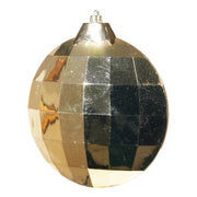 ARPIMEX Weihnachtsdekoration Scheibe 19,5 x 6,5 x 22 cm Kunststoff Gold