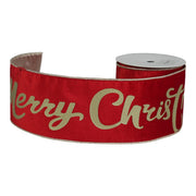 ARPIMEX Nastro Natalizio Merry XMas H 10 Cm L 9,14 Mt Rosso