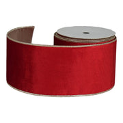 ARPIMEX Nastro Natalizio Vellutato Rigato H 10 Cm L 9,14 Mt Rosso