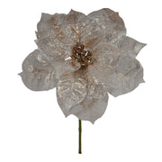 ARPIMEX Pick Poinsettia di Natale H 32 Cm Bianco