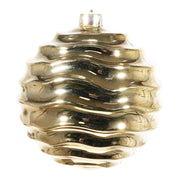 ARPIMEX Gerillte Weihnachtskugel D 150 mm Kunststoff Gold