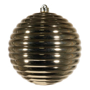 ARPIMEX Gerippte Weihnachtskugel D 200 mm Kunststoff Gold