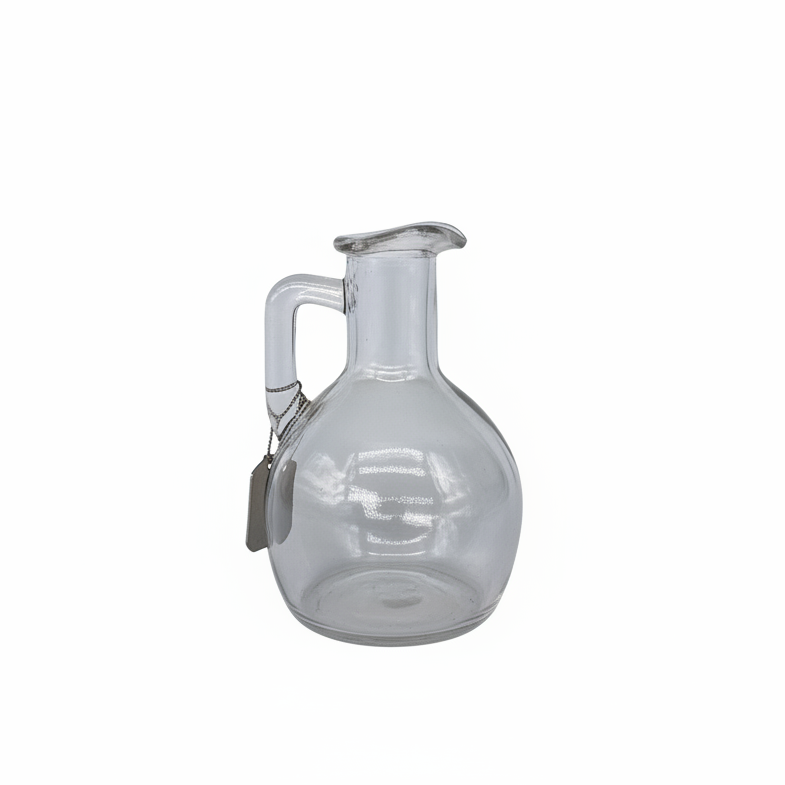 Bottiglina vetro Arpimex con manico H11,1cm D4cm: bomboniera elegante per matrimoni, battesimi e feste. ean 8018318273841