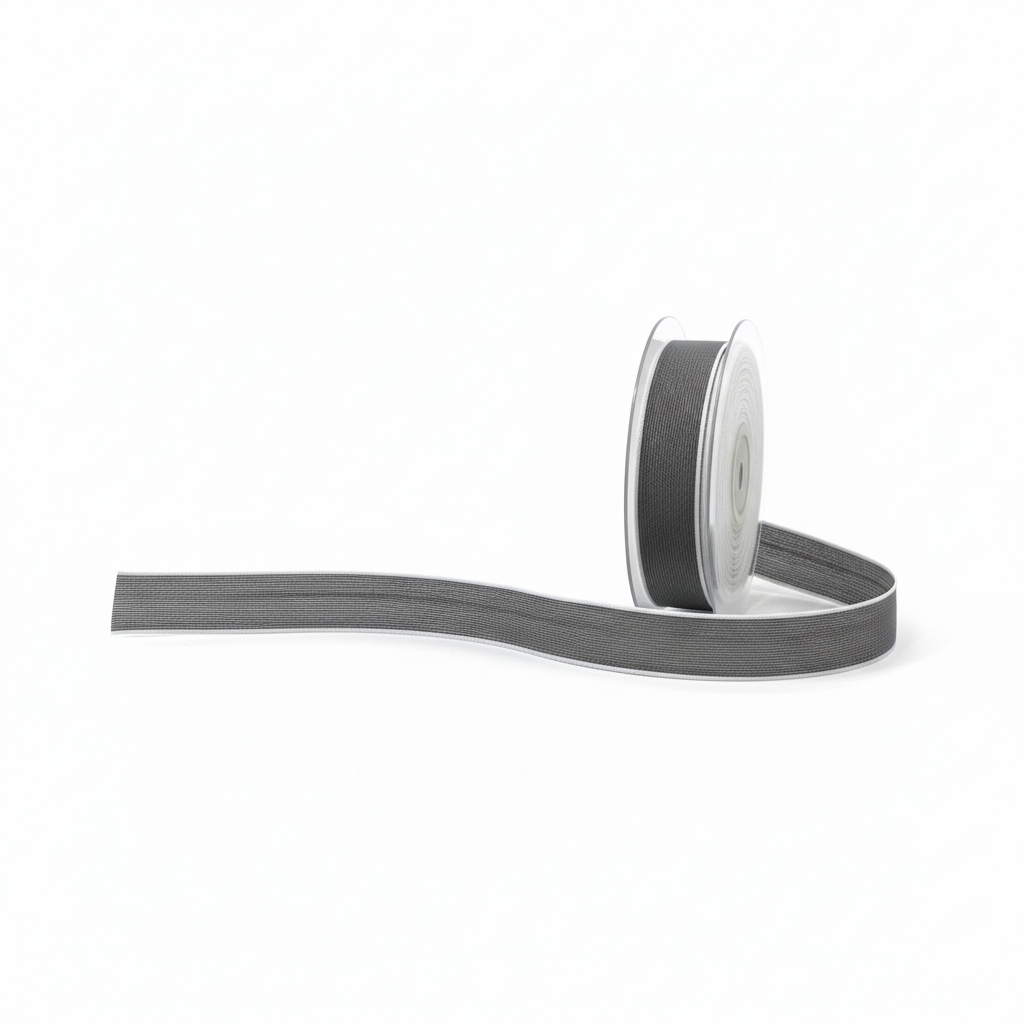 arpimex ar nastro nancy 25 mm 20 mt grigio opaco rifinitura bianca lino viscosa ean 8018318185243