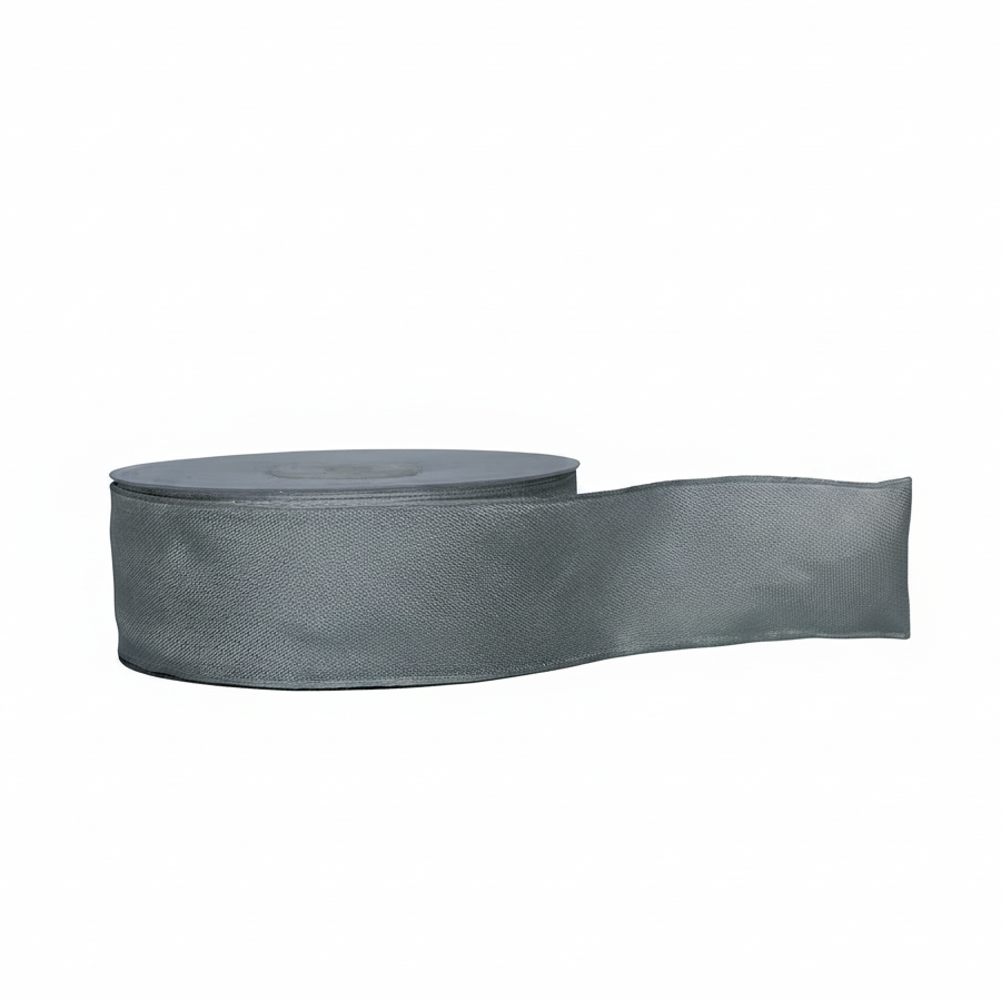 Nastro taffetà Arpimex argento 40mm × 25m: superficie liscia metallica per bomboniere, Natale e cerimonie eleganti. ean 8018318230035