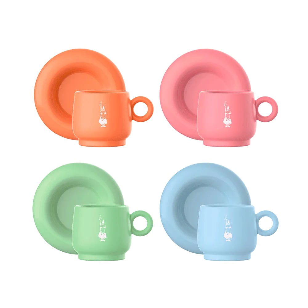 bialetti bialetti set 4 tazzine caffe multicolor ean 8006363093897