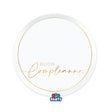big party big party piatti carta buon compleanno gold d 18 cm bianco oro ean 8020834766110
