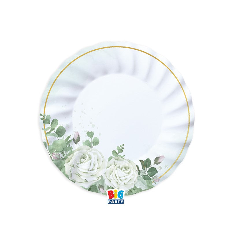 big party big party piatti carta eucalipto d 20 cm 6 pz ean 8020834761818