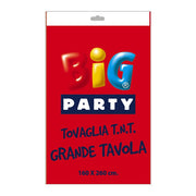 Big Party Tischtuch Tnt 160 x 260 cm Rot