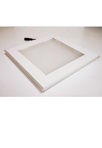 bigiemme bigiemme top led quadrato bianco usb 5w 39x39 cm per alzate