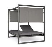 Bizzotto Daybed Konnor Anthrazit Aluminiumstruktur 213 x 149 x 196 cm Wasser abstoßender Stoff