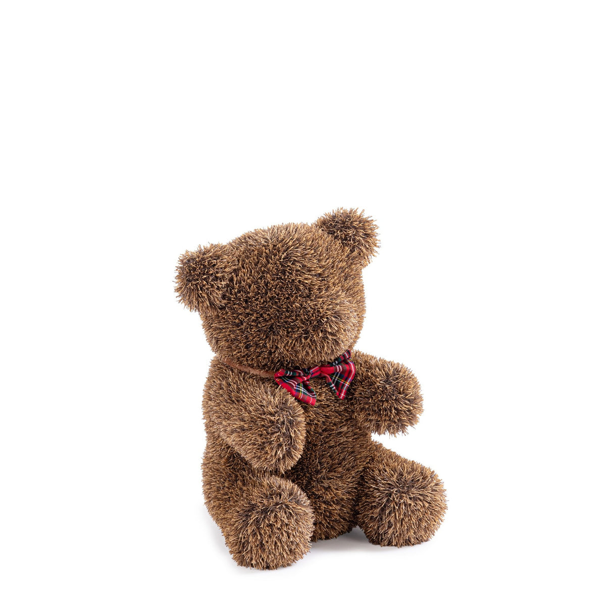 bizzotto bizzotto decorazione orso di natale in erba sintetica con fiocco rosso h 50 cm decorazione natalizia ean 8051836822238