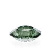 Bizzotto Teelichthalter 1P Eldrid H 3,3 cm D 9 cm Glas Grün