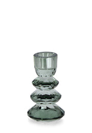 Bizzotto Kerzenhalter 1P Eldrid H 10,8 Cm D 6 Cm Kristallgrün
