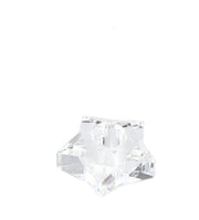 Bizzotto Kerzenhalter Weihnachten Eldrid Stern H 4 cm D 7,5 cm Klarglas