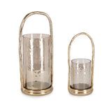 bizzotto bizzotto set 2 portacandele lanterne di natale sagar tondo con manico oro ean 8051836676992