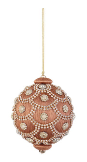 Bizzotto Weihnachtskugel Crystal Ø 100 mm mit Perlmutt-Perlen