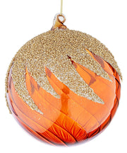 Bizzotto Weihnachtskugel Vortex Ø 150 mm Glas Braun Gold
