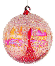 Bizzotto Weihnachtskugel Wink D 100 mm Rotes Glas