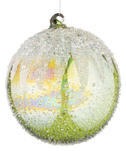 Bizzotto Sfera di Natale Wink D 150 mm Glas Grün