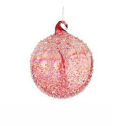 Bizzotto Weihnachtskugel Wink D 80 mm Rotes Glas