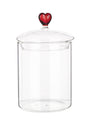 bizzotto bizzotto vaso biscotti di natale astrea con cuore h 16 cm d 10 cm vetro trasparente ean 8051836601420