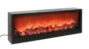 Bizzotto Camino Lester Rettangolare con Led Nero