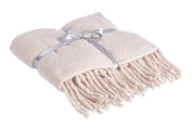 Bizzotto Weihnachtsdecke Wilton 127 x 152 cm Elfenbein