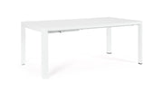 Bizzotto Kiplin Ausziehbarer Tisch Weiß Aluminium 180–240 cm