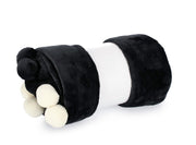Bizzotto Weihnachtsplaid Pompom 150 x 200 cm Schwarz