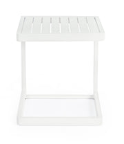 Bizzotto Konnor Outdoor-Beistelltisch Weiß Aluminium 40 cm