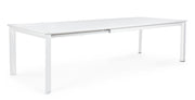 Bizzotto Konnor ausziehbarer Tisch Weiß Aluminium 200–300 cm
