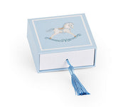 Cupido&Co. Schachtelpferd mit Nappa 70 x 70 x 30 mm Blau